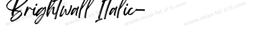 Brightwall Italic字体转换